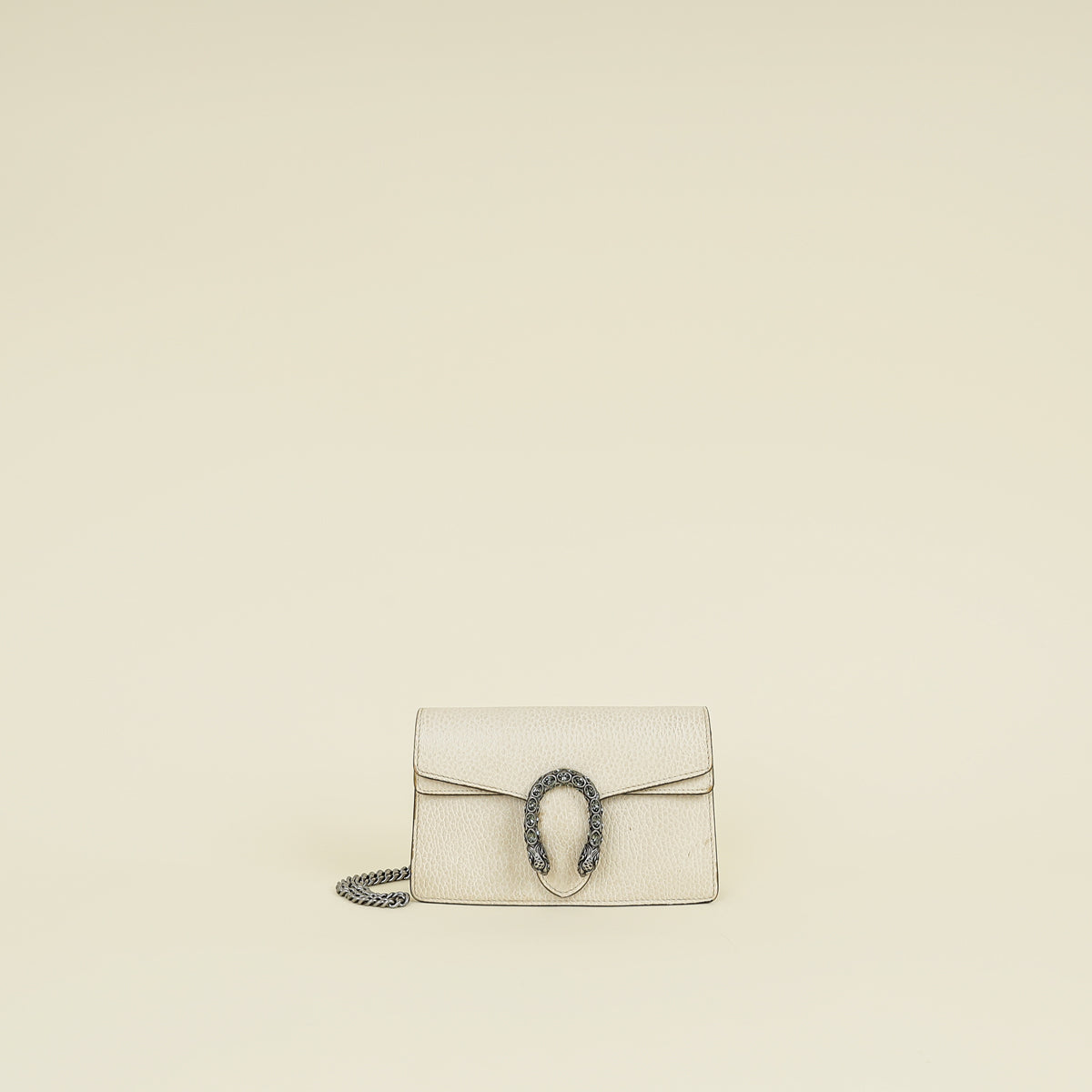Gucci White Crystal Dionysus Super Mini Bag