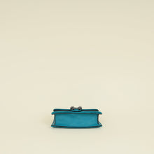 Gucci Turquoise Velvet Crystal Dionysus Super Mini Bag
