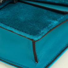 Gucci Turquoise Velvet Crystal Dionysus Super Mini Bag