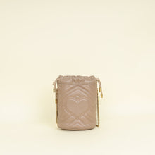 Gucci Taupe GG Marmont Mini Bucket Bag