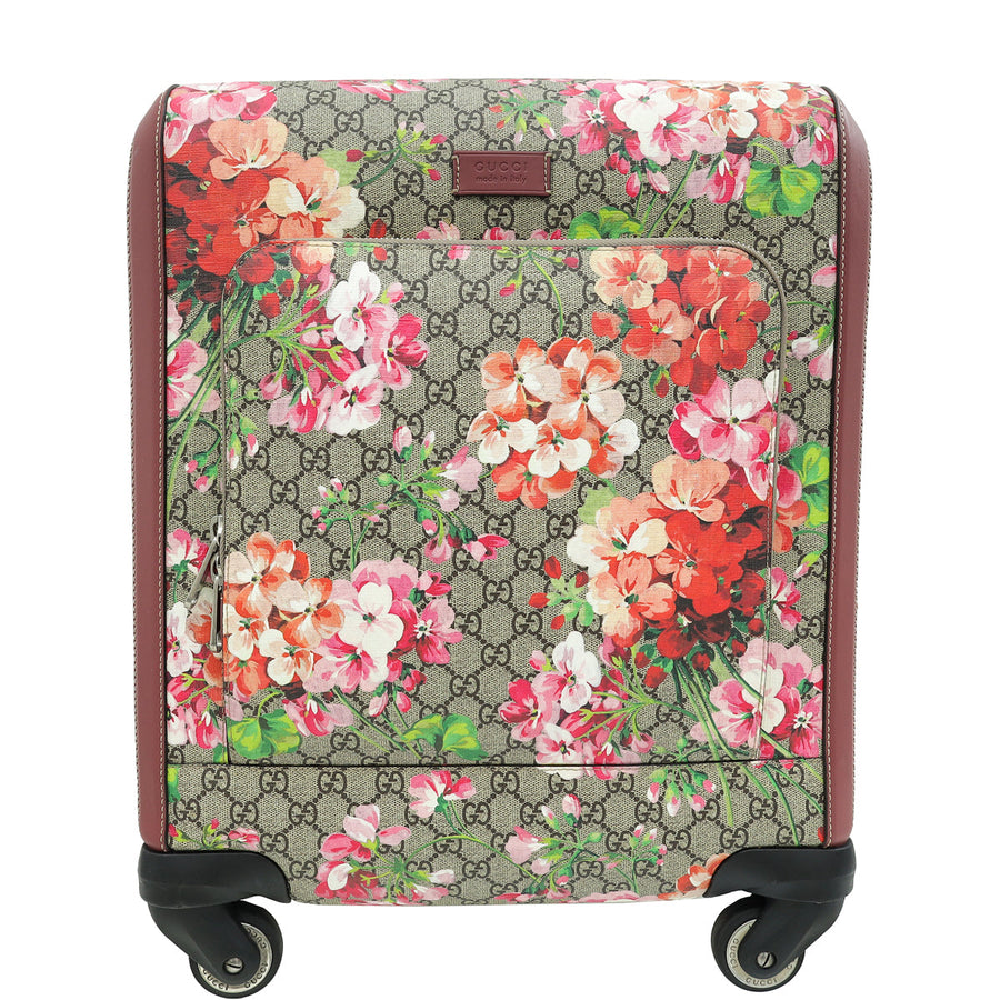 Gucci Ebony Multicolor GG Supreme Floral Small Cabin Trolley Bag