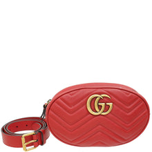 Gucci Red GG Marmont Small Belt Bag