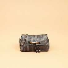Gucci Dark Gray Croisette Bamboo Evening Bag