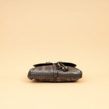 Gucci Dark Gray Croisette Bamboo Evening Bag