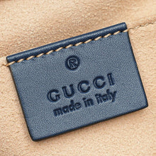 Gucci Blue Guccissima Padlock Small Chain Bag