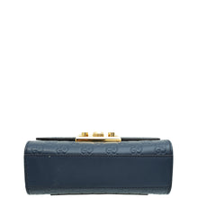Gucci Blue Guccissima Padlock Small Chain Bag