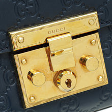 Gucci Blue Guccissima Padlock Small Chain Bag