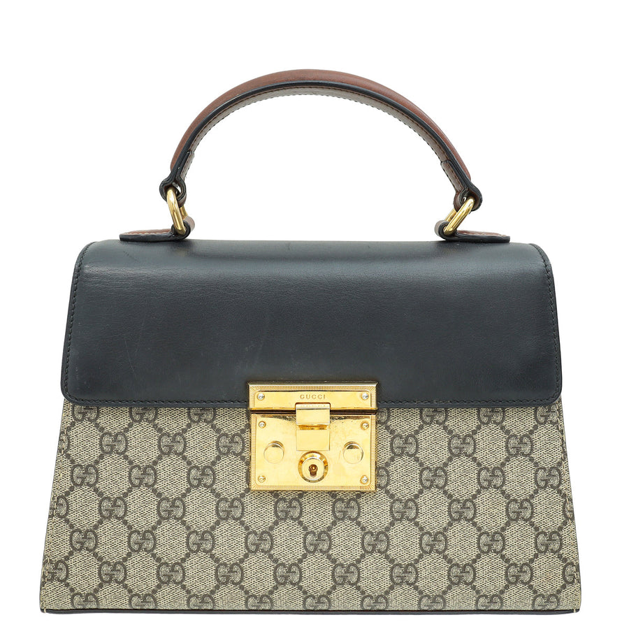 Gucci Tricolor Padlock Top Handle Bag