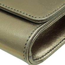 Gucci Metallic Bronze GG Crystal Broadway Clutch