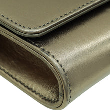 Gucci Metallic Bronze GG Crystal Broadway Clutch