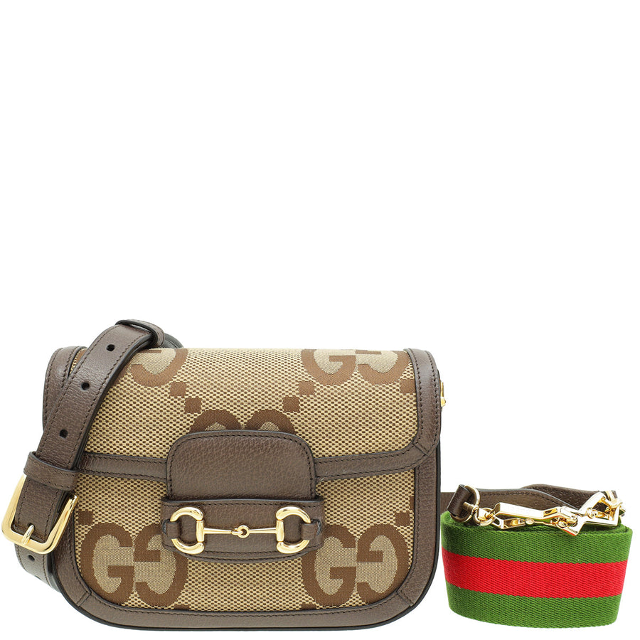 Gucci Ebony GG Horsebit 1955 Mini Shoulder Bag