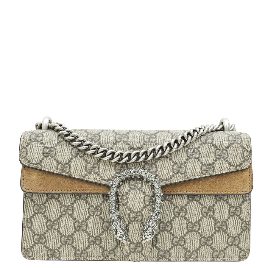 Gucci Bicolor GG Supreme Dionysus Small Shoulder Bag