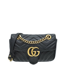 Gucci Black GG Marmont Mini Shoulder Bag