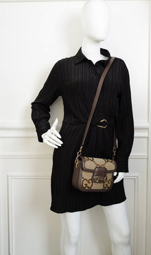 Gucci Brown GG Horsebit 1955 Mini Crossbody Bag