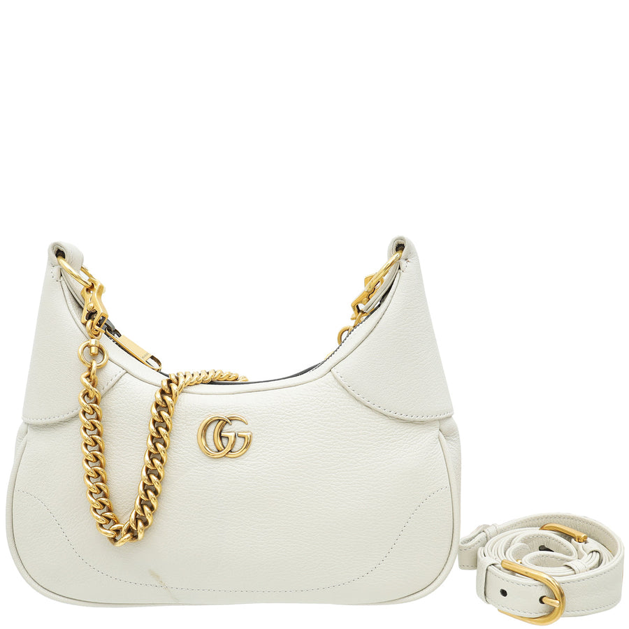 Gucci White Aphrodite Small Shoulder Bag