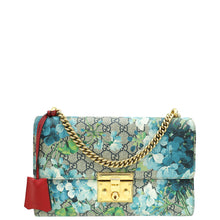 Gucci Bicolor GG Blooms Padlock Flap Mediuum Shoulder Bag