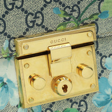 Gucci Bicolor GG Blooms Padlock Flap Mediuum Shoulder Bag