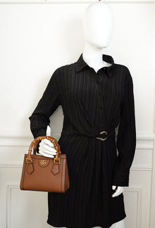 Gucci Brown Mini Diana Tote Bag