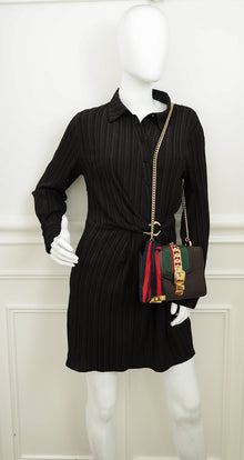 Gucci Black Sylvie Mini Chain Shoulder Bag