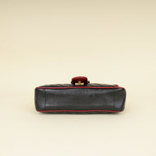 Gucci Black Torchon GG Marmont Medium Shoulder Bag