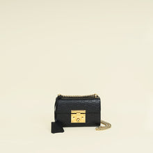 Gucci Black Guccissima Padlock Small Shoulder Bag