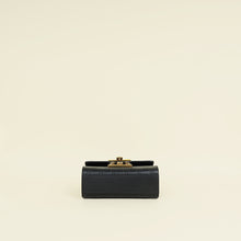 Gucci Black Guccissima Padlock Small Shoulder Bag
