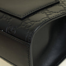 Gucci Black Guccissima Padlock Small Shoulder Bag
