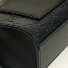 Gucci Black Guccissima Padlock Small Shoulder Bag