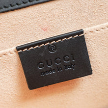 Gucci Black Guccissima Padlock Small Shoulder Bag