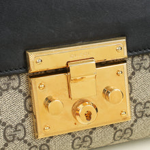 Gucci Bicolor GG Supreme Padlock Small Shoulder Bag