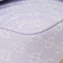 Gucci Lilac GG Denim GG Marmont Medium Shoulder Bag