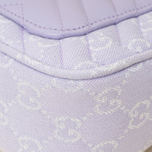 Gucci Lilac GG Denim GG Marmont Medium Shoulder Bag