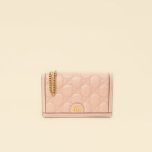 Gucci Light Pink GG Matelasse Wallet on Chain