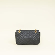 Gucci Black GG Marmont Medium Shoulder Bag