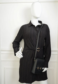 Gucci Black Vertical Horsebit 1955 Crossbody Bag