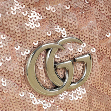Gucci Peach Nude GG Marmont Sequin Bucket Bag