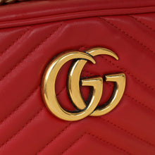 Gucci Red GG Marmont Camera Small Bag
