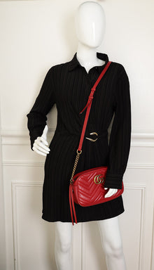 Gucci Red GG Marmont Camera Small Bag