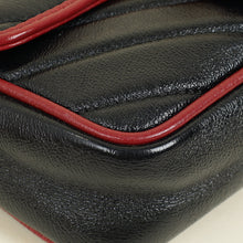 Gucci Black GG Marmont Diagonal Striped Super Mini Bag