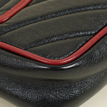 Gucci Black GG Marmont Diagonal Striped Super Mini Bag