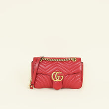 Gucci Red GG Marmont Matelasse Medium Shoulder Bag