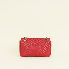 Gucci Red GG Marmont Matelasse Medium Shoulder Bag