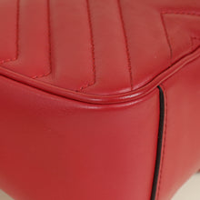 Gucci Red GG Marmont Matelasse Medium Shoulder Bag