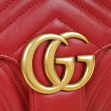 Gucci Red GG Marmont Matelasse Medium Shoulder Bag