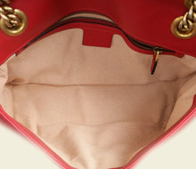 Gucci Red GG Marmont Matelasse Medium Shoulder Bag