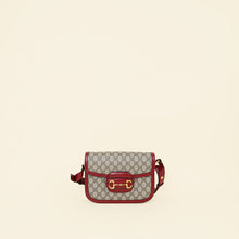 Gucci Bicolor GG Supreme Horsebit 1955 Medium Bag