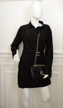 Gucci Black GG Marmont Small Shoulder Bag
