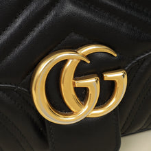 Gucci Black GG Marmont Small Shoulder Bag