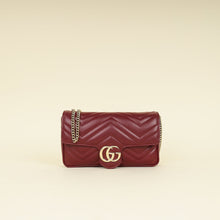 Gucci Rosso Ancora Red GG Marmont Small Shoulder Bag