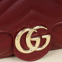 Gucci Rosso Ancora Red GG Marmont Small Shoulder Bag